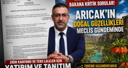 IŞIKVER’DEN ARICAK’IN SAKLI CENNETLERİ İÇİN ÖNERGE