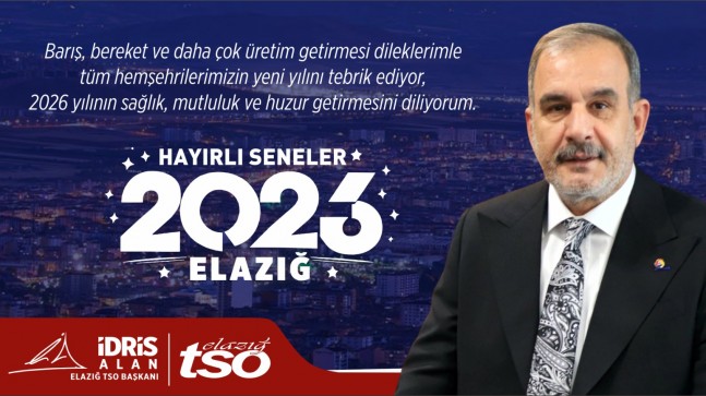 TSO Başkanı İdris ALAN’ın Yeni Yıl Mesajı