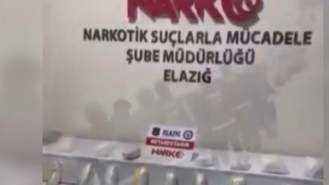 Elazığ’da 20 Kilo Metamfetamin Ele Geçirildi, 7 Şüpheli Tutuklandı!
