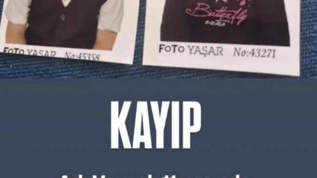 Elazığda kayıp çocuk alarmı!