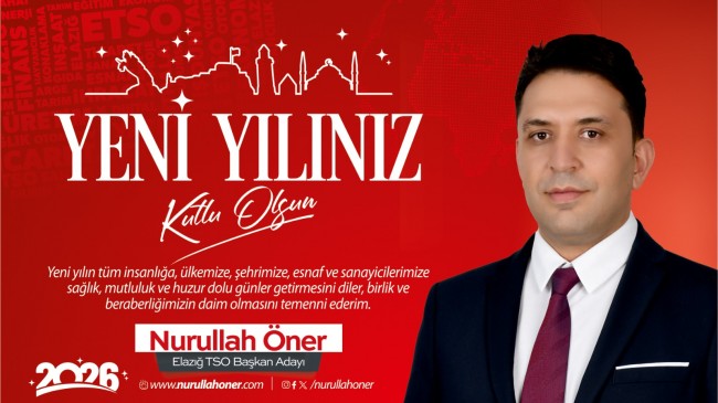 ETSO Adayı Nurullah Öner Yeni Yıl Mesajı