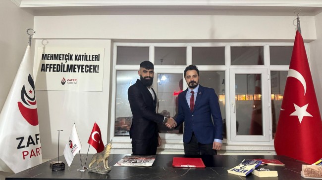 ZAFER PARTİSİ SİVRİCE İLÇE BAŞKANLIĞINA UĞUR TOKLUK ATANDI